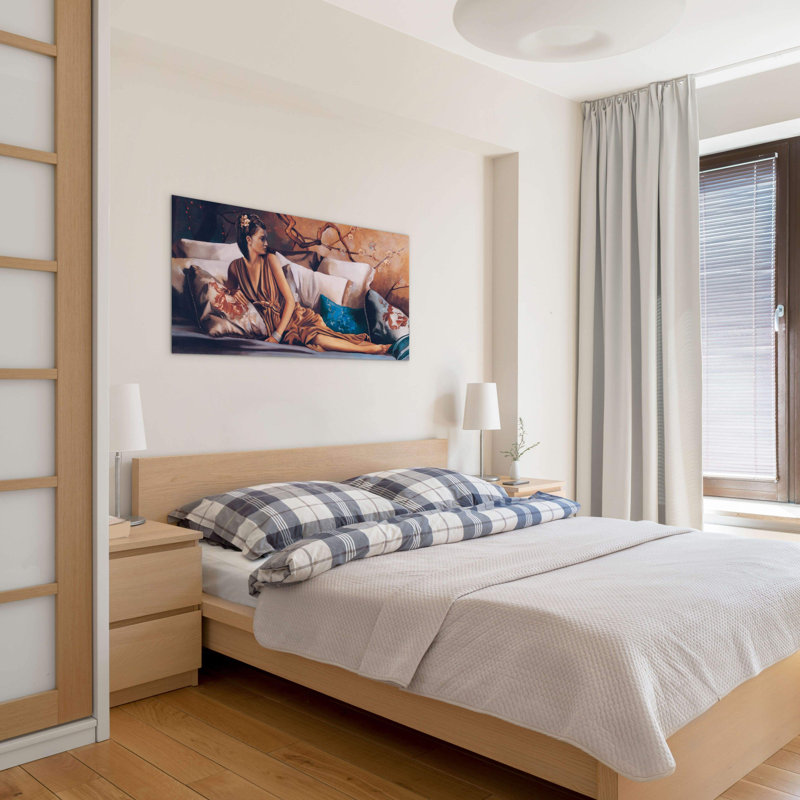 Samantha by Art Studio 50cm H x 100cm W High Quality Print on Frameless Panel, Lightweight, Ready to Hang, MetalArt Materic