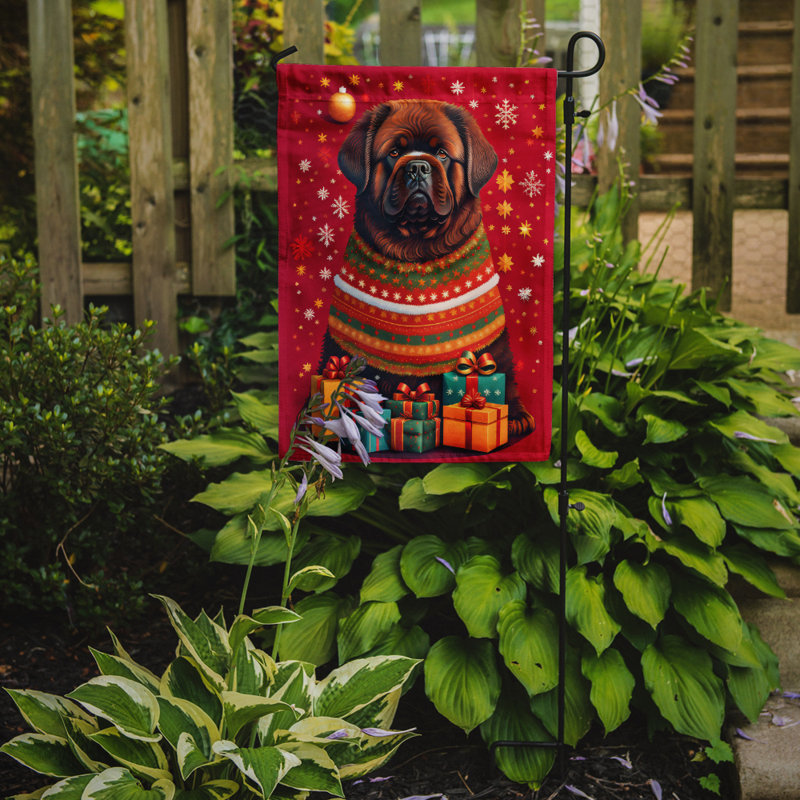 Double Sided 15.5'' H x 11.25'' W Polyester Christmas Garden Flag