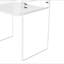 Table d'appoint, table de chevet transparente à 2 niveaux avec tablette de rangement, bureau de bout rectangulaire moderne, table de chevet transparente et épaisse pour chambre à coucher, salon, bureau