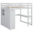 Avoca Kids Full Loft Bed with Drawers-1240829388