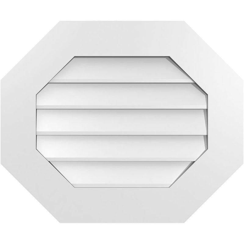 Évent horizontal gondole allongé en surface octogonal Signature, H 20 po x l 24 po x P 1 po