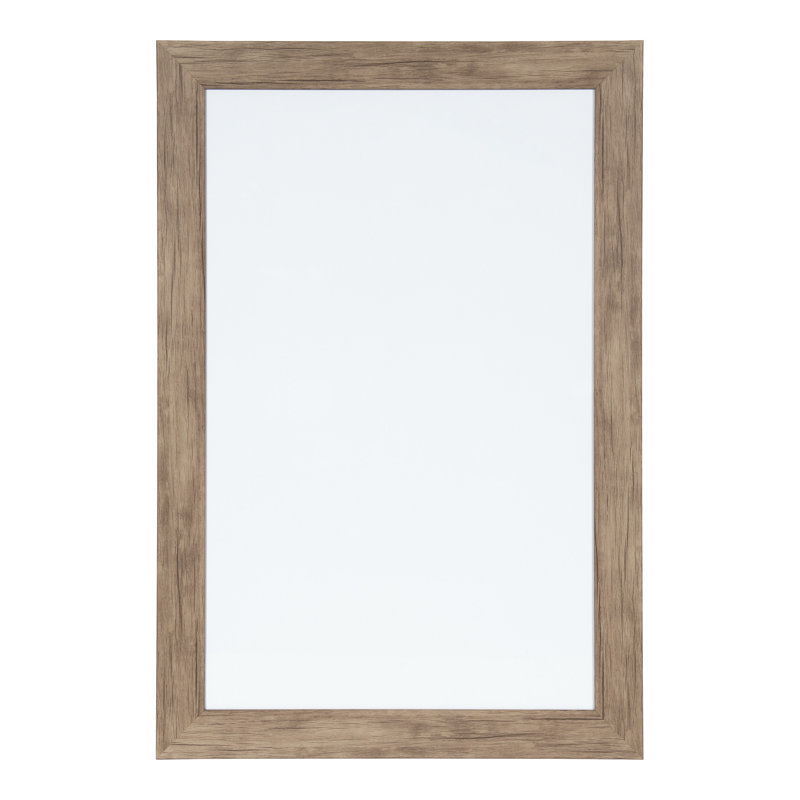 Beatrice Magnetic Melamine Dry Erase Board, Rustic Brown, 27'' x 18''