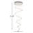 Sandifer 24" W 8-Light Dimmable Tiered Chandelier with Crystal Accents