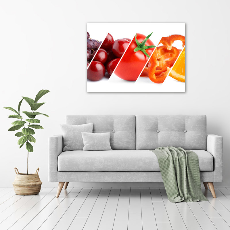 Fruits And Vegetables - Wrapped Canvas Print