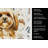 Gold Lhasa Apso Coffee Bar Kitchen Towel-1168063335