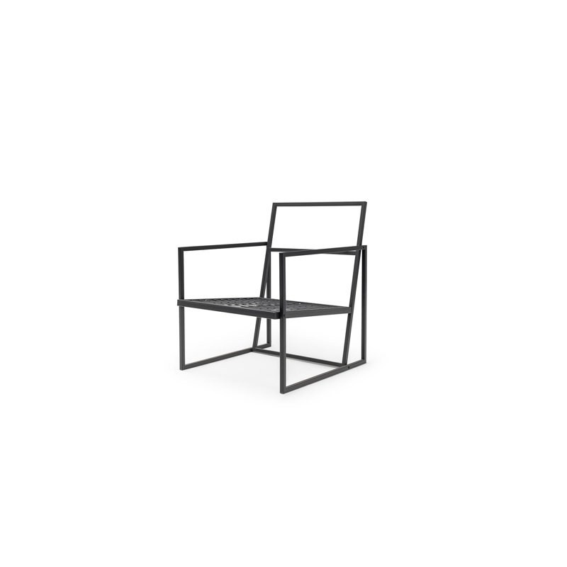 Anibella Outdoor Lounge Chair, Grey, Grey