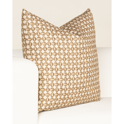 Coussin décoratif en osier 20 po The Basket House