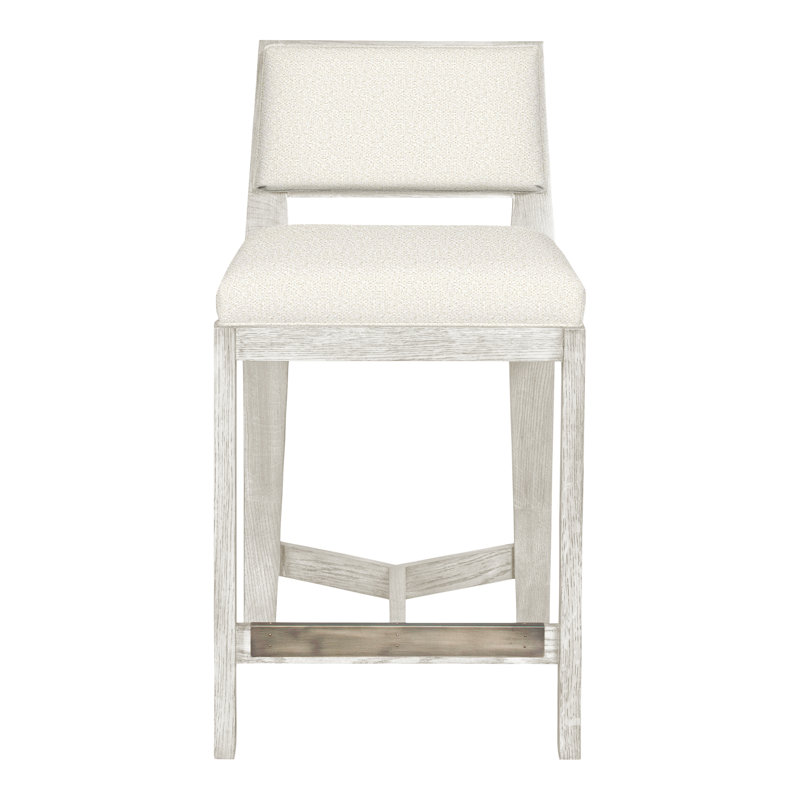Thom Filicia Solid Wood 32.5" Bar Stool, Casa Blanca, Kenworth Pearl