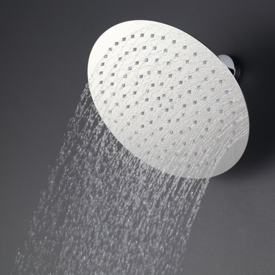 Pomme de douche large et large pour la salle de bain avec jet de pluie pivotant à haute pression de 1,8 gal / min