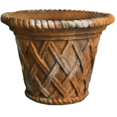Pot de fleurs en fiberstone