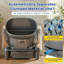 Smart Self-Cleaning Cat Litter Box – Automatic Open-Top Design, Large Waste Bin, Odor Control, App & Health Tracking, 360° Safety Sensors, for Multiple & Large Cats, Includes Trash Bags-132214082