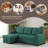 Convertible Upholstered Sectional Sofa With Pull-Out Chaise-1404881934