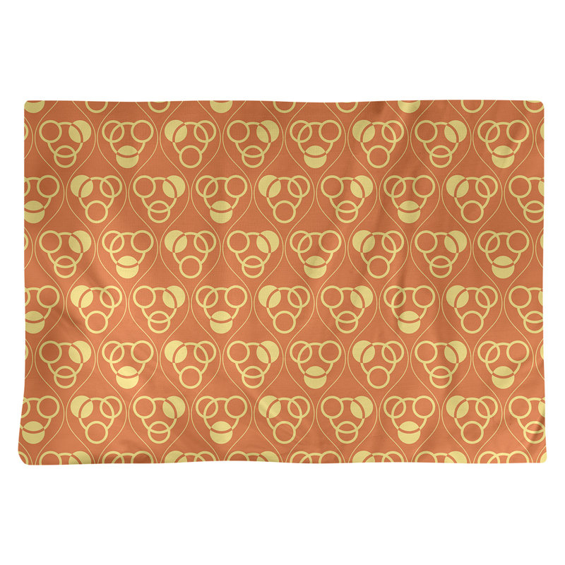 Napperon en coton 18 "Classic, Orange/jaune, polyester