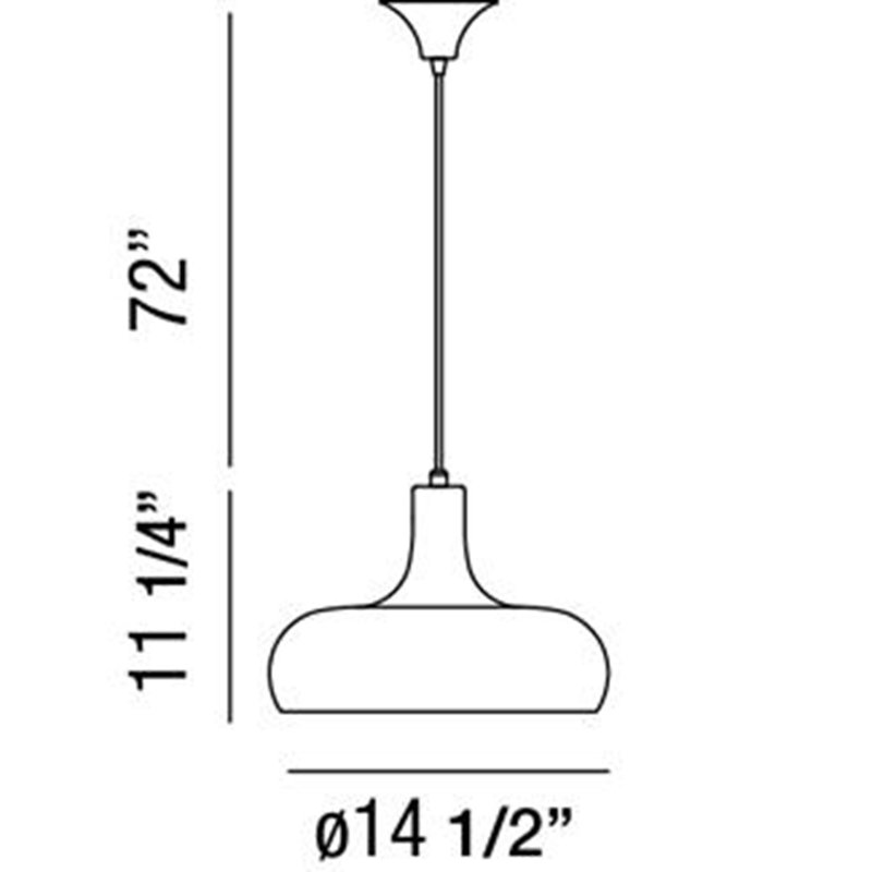 Luminaire suspendu blanc 1 lumière, Blanc / Blanc