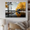 «Yellow Gray Lake Lakeside Retreat II», reproduction sur toile