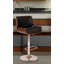 Swivel Upholstered Adjustable Height Counter Stool-18681426