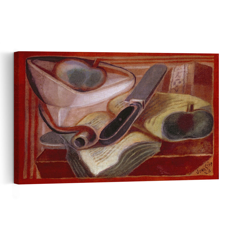 The Book, 1924 Abstract Contemporary Wall Art Print by Juan Gris - Wrapped Canvas Print, 81.28cm H x 121.92cm W