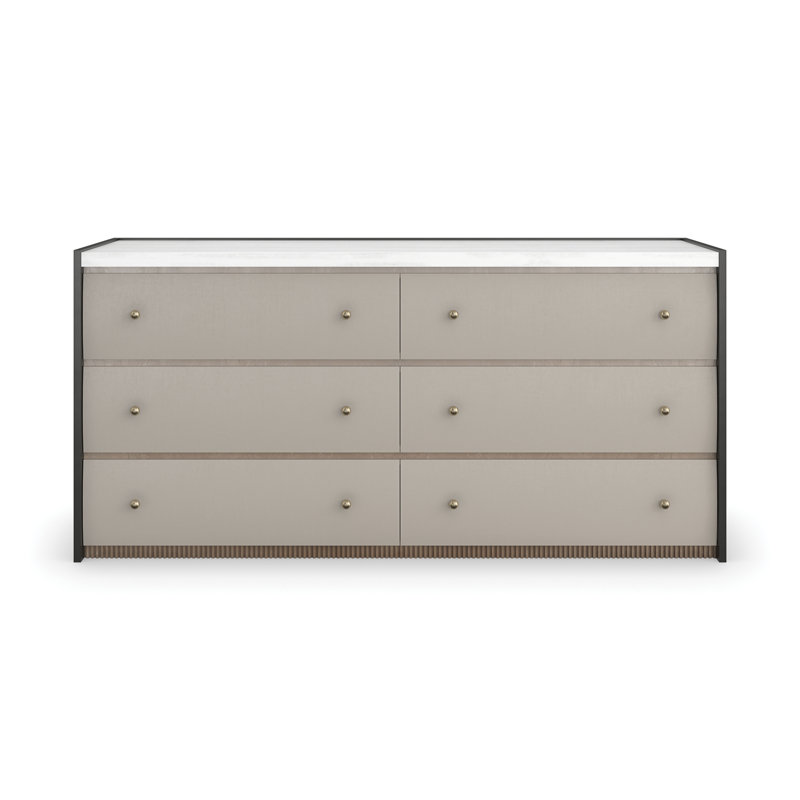 Commode Avignon, Blanc / bronze / Adobe bruni Rockport