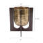 Vase décoratif 9 x 9 x 10 po sur pied