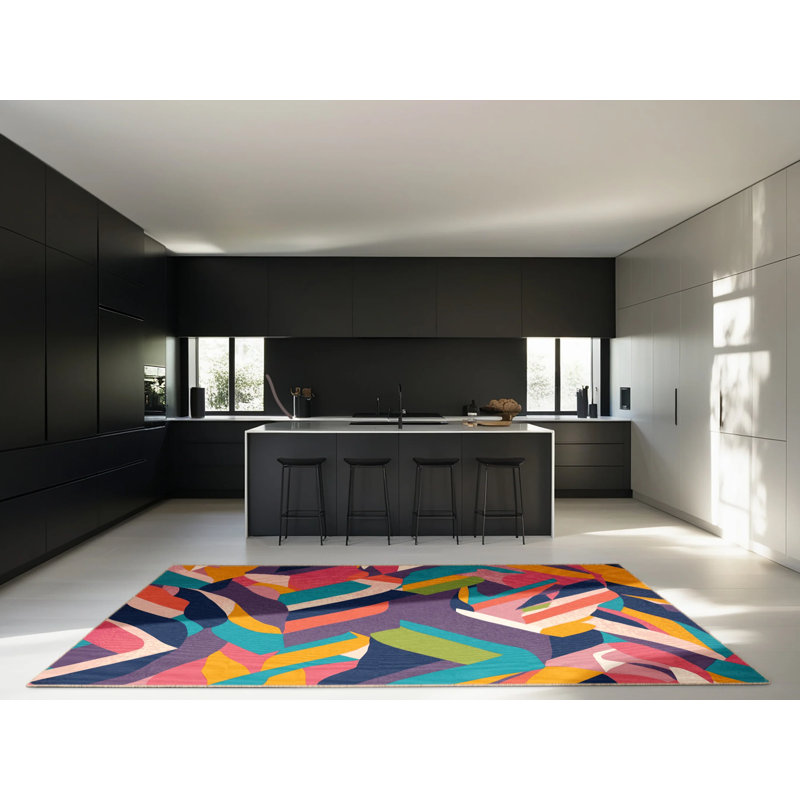 Luminous Vortex Rug, Square 6'