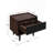 Duane 20" Fluted Nightstand In Black (1-Drawer)-1483971434