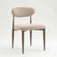 Chaise de salle à manger rembourrée moderne avec dossier incurvé et pieds en métal (ensemble de 2)-1673011266-1673011268-1673011271