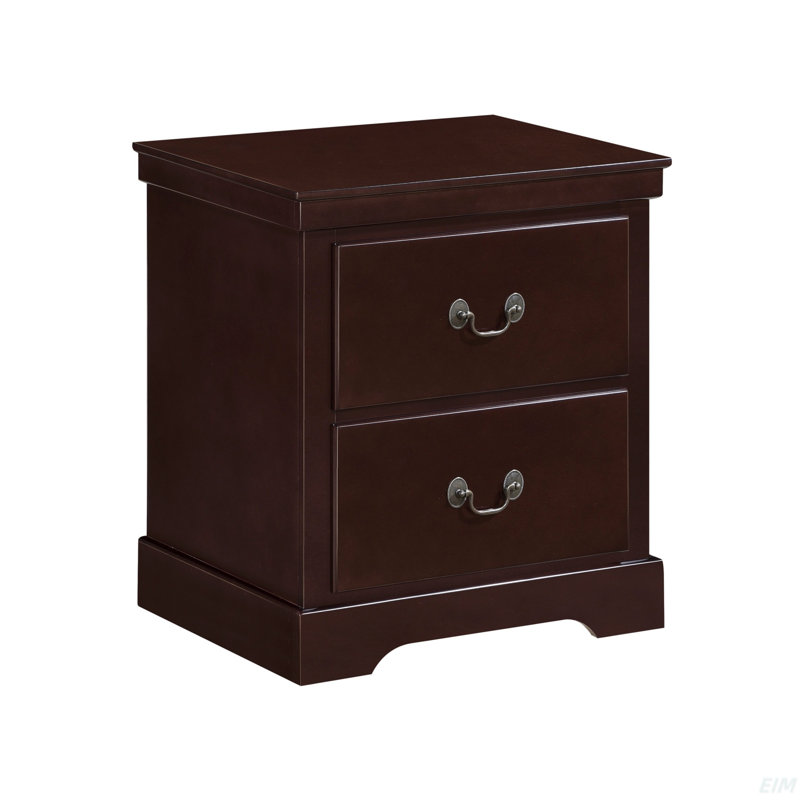 Table de chevet en bois 1Pc, Cerise