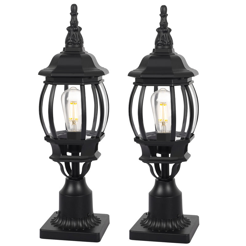 Luminaire suspendu transparent câblé à 1 lumière H 18,9 po Benna, Noir