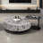 Modern round marble coffee table-110567721