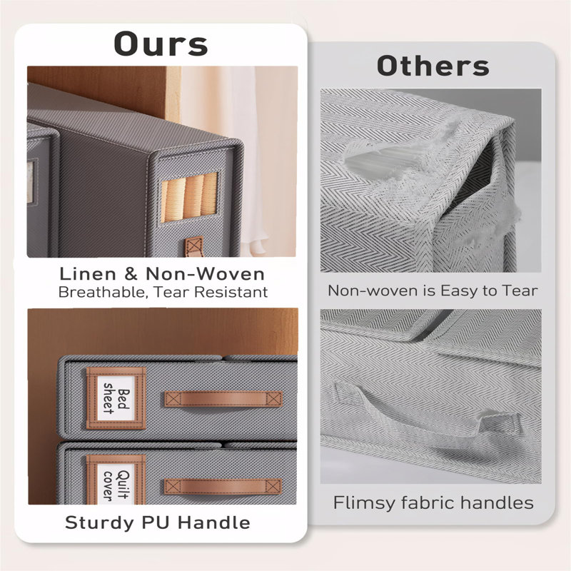 Ebern Designs Fabric Underbed Storage