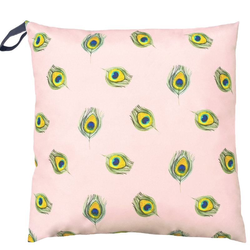 Indoor / Outdoor Square Cushion, 70cm H x 70cm W, Green/Blue
