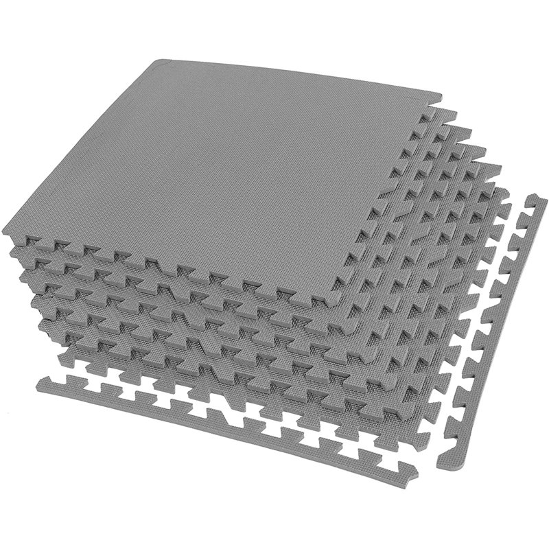 FlooringInc 2'x2' Interlocking Foam Tiles, Gray