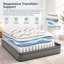 Matelas Kitterman en mousse à mémoire de forme et gel rafraîchissant, confort enveloppant, housse respirante et noyau de soutien haute densité, fermeté moyenne, certifié Greenguard Gold.-1169329169-1169329181