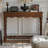 Black Solid Wood Console Table-902137259