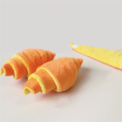Silica gel Treat Toy Pet Toys Hidden Food Croissants  Paper Toys Slow Food  Call Dog Toys