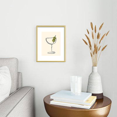 «Thespacehouse Dirty Martini Cocktail Drink», reproduction d'art encadrée