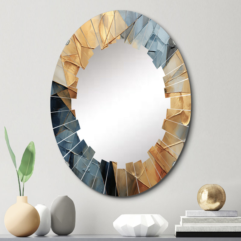 Miroir mural ovale, miroir décoratif moderne - Ceinture, 30 po x 20 po