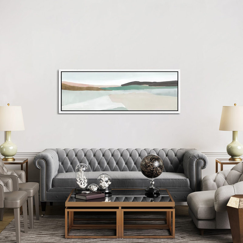 Sole Of The Land I by Isabelle Z - Panoramic Painting on Canvas, 152.4 cm H x 50.8 cm W, White Framed