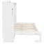 Lit escamotable simple pliant latéral simple avec motif imprimé, éclairage DEL sous le lit et prise USB intégrée, peu encombrant, blanc-1945173148-1945173217