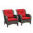 Patio Outdoor Wicker Lounge Chairs Set of 2-88681814
