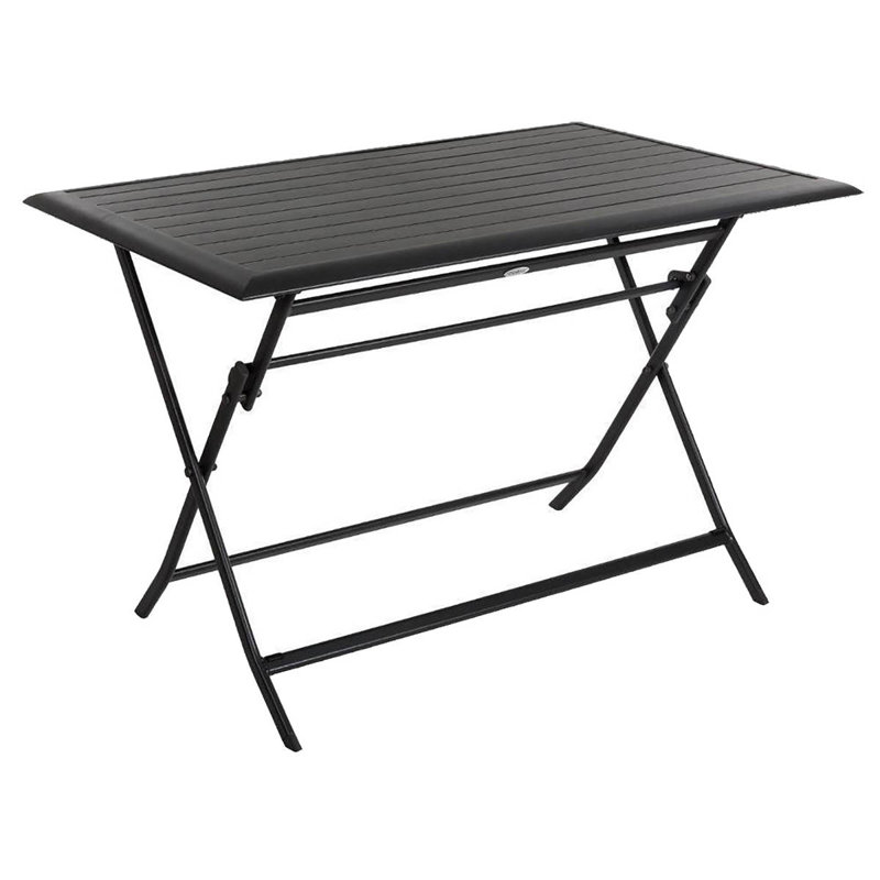 Telemanus Rectangular Metal Folding Outdoor Bistro Table , cm W cm D, Granny , 71cm H x 80cm W x 150cm D