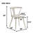 Darren Solid Wood Dining Chairs with Curved Backrest-115285046