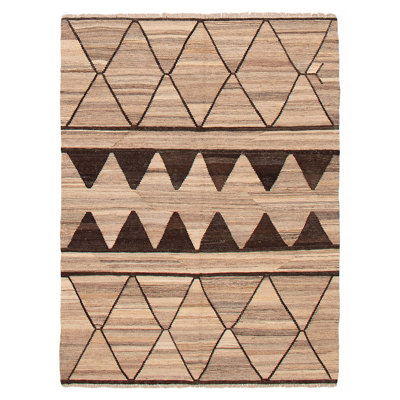 Sivas Taupe Kilim 5'1" x 6'9"