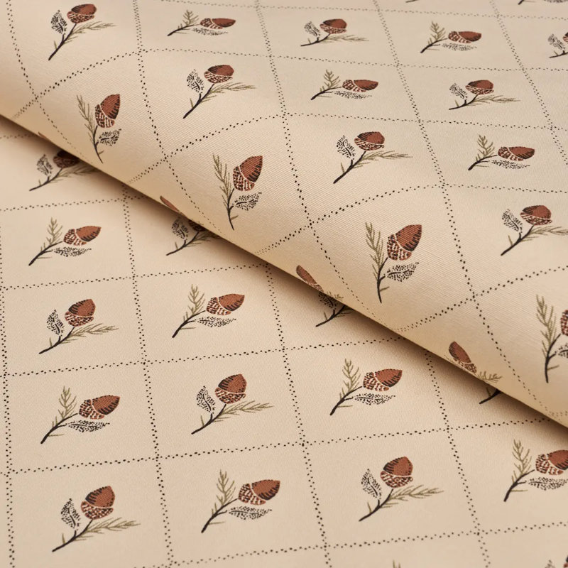 Holden Hand Print Fabric, Tan