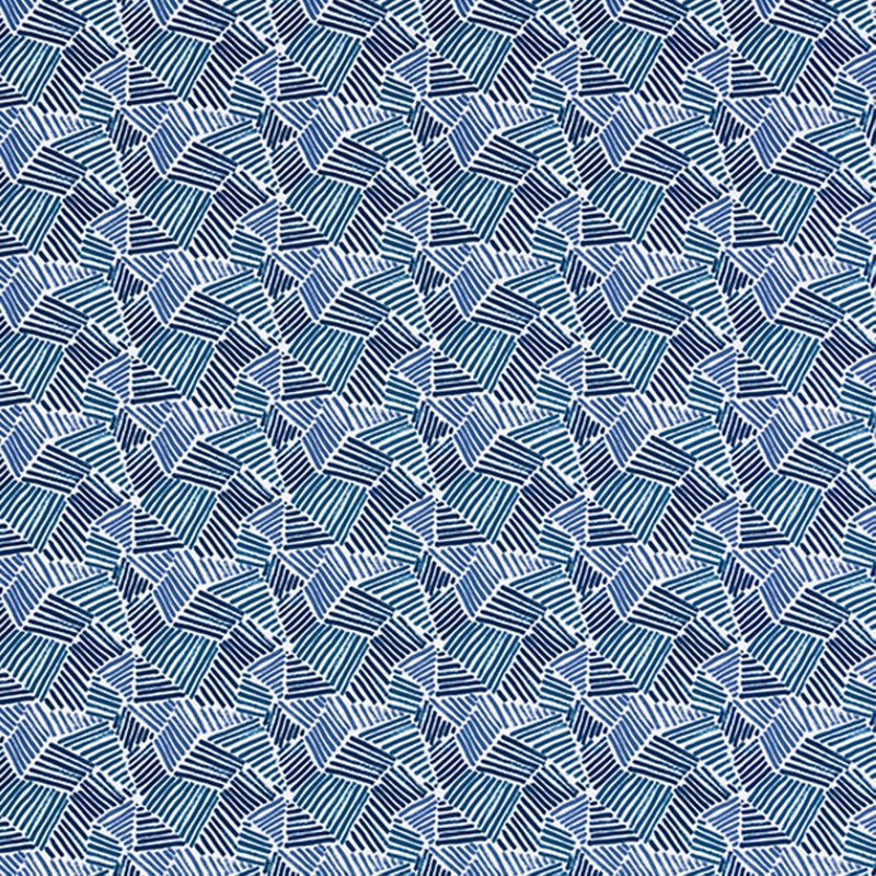 Tissu 100% coton LeWitt sketch, Minuit