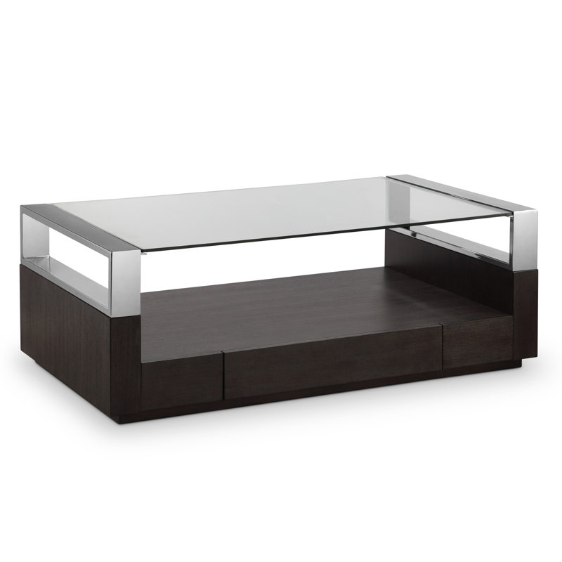 Durand Rectangular Cocktail Table With End Table, 2 Pieces: Coffee Table, End Table
