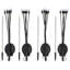 Solar Garden Lights - 4-Pack 6 LED Lights for Outdoor Use - IP44 Water-Resistant