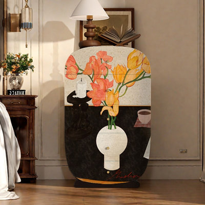 Commode d'appoint multifonctionnelle à cinq tiroirs en bois
