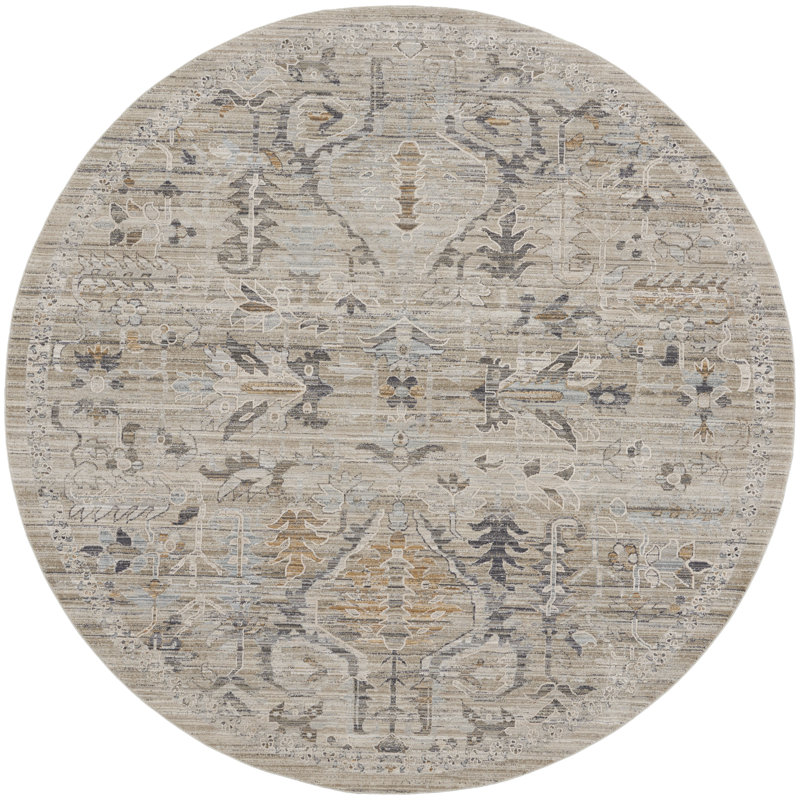 Bennefield Oriental Area Rug, Round 239cm