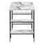 Bureau d'ordinateur, bureau personnel, ordinateur portable, tablettes de rangement, L 48 po